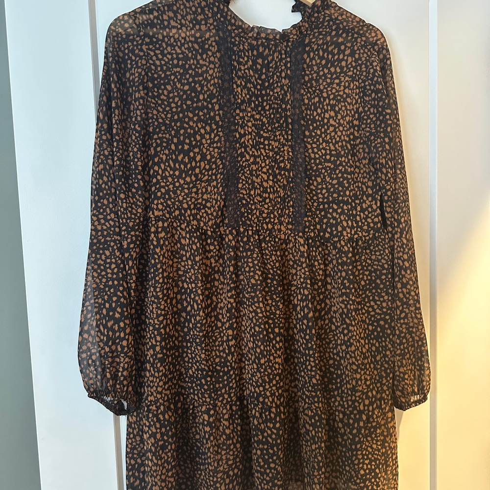 Primark mini dress - sheer print - Size Small